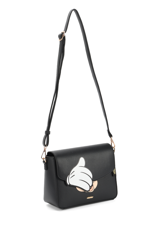 Bolsa Casual Transversal Mickey com Vergonha