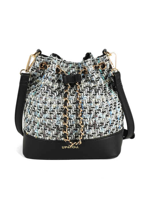 Bolsa Transversal Bucket Tweed Up4You