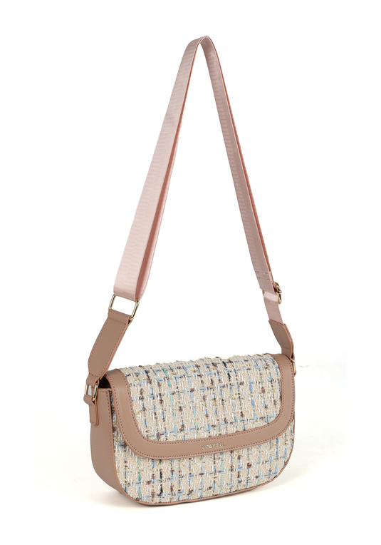 Bolsa Feminina Up4You Transversal Tweed