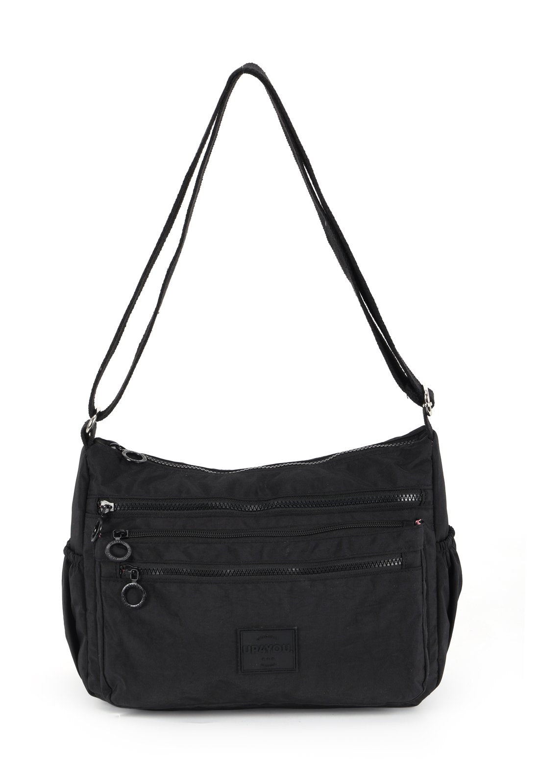 Bolsa Carteiro Moda Crinkle Up4you Preto - Unico