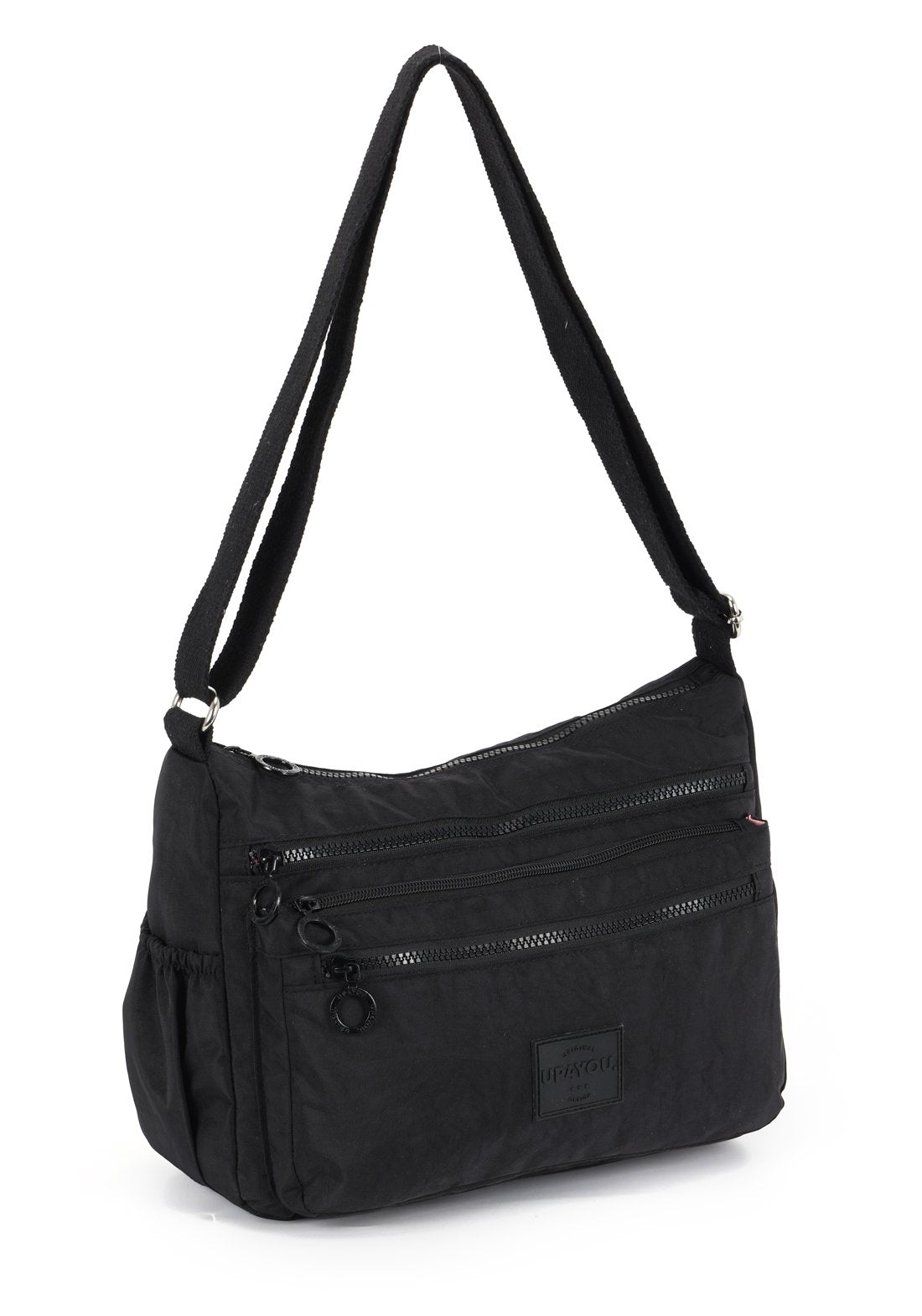 Bolsa Carteiro Moda Crinkle Up4you Preto - Unico