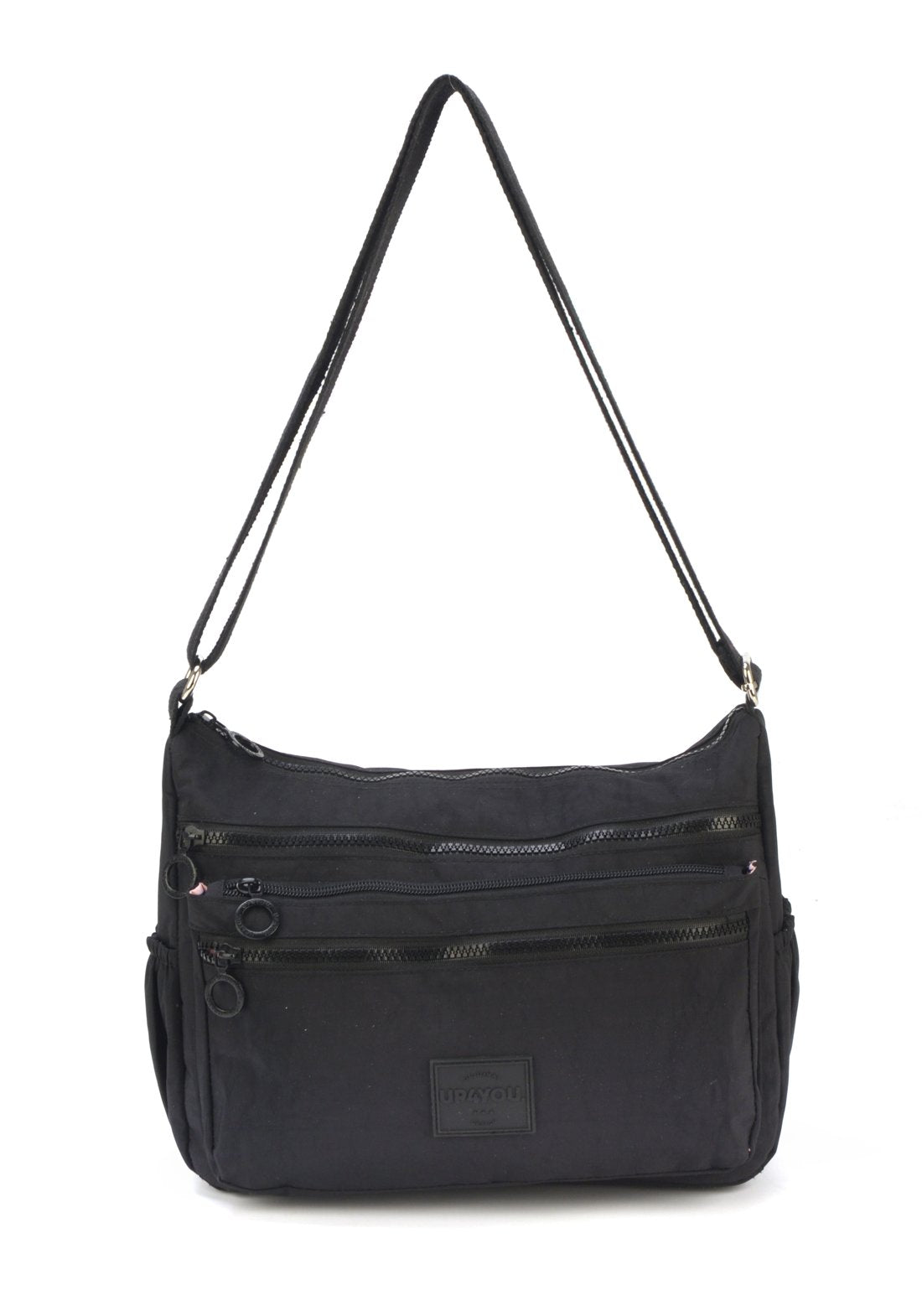 Bolsa Carteiro Moda Crinkle Up4you Preto - Unico