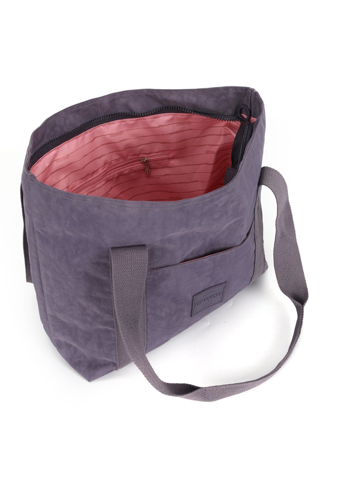 Bolsa Shopper Moda Crinkle Up4you Roxo - Unico