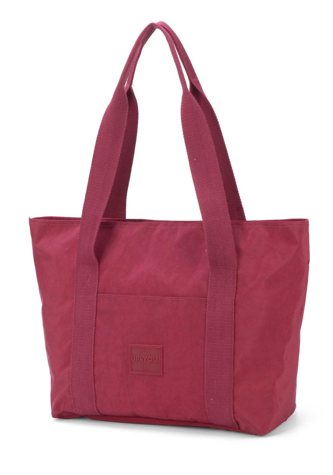 Bolsa Shopper Moda Crinkle Up4you Vinho - Unico