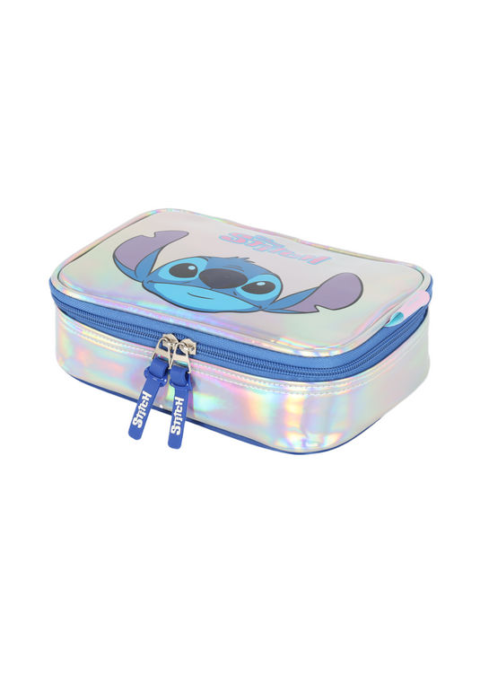 Estojo Box Metalizado Stitch Disney