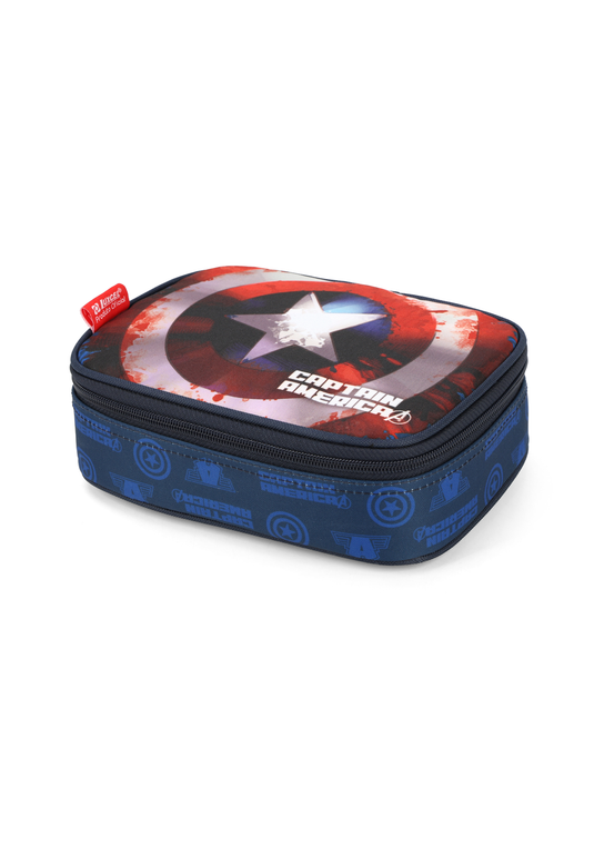 Estojo Box Infantil Capitão América Avengers