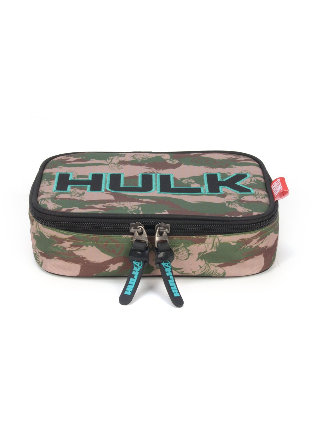 Estojo Escolar Box Infantil Camuflado Hulk 100 Pens