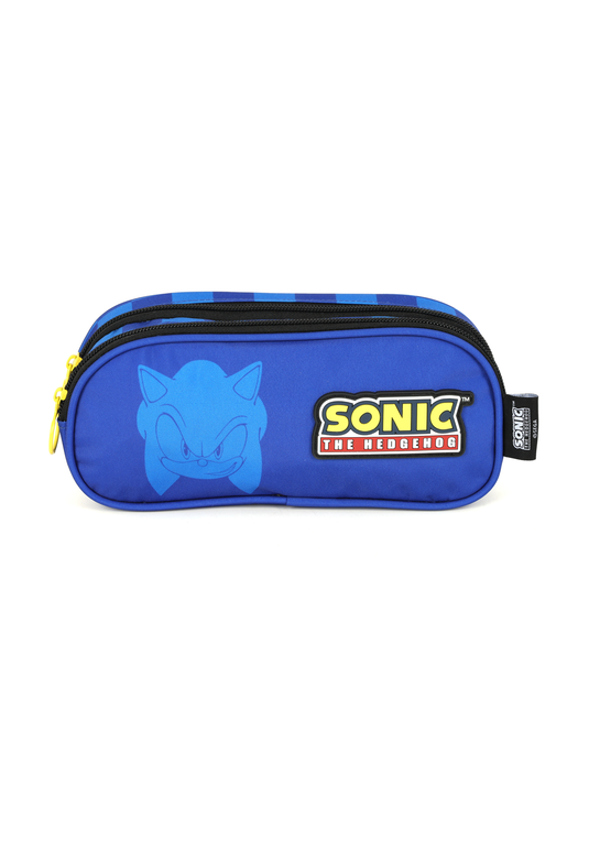 Estojo Duplo Sonic The Hedgehog Blue