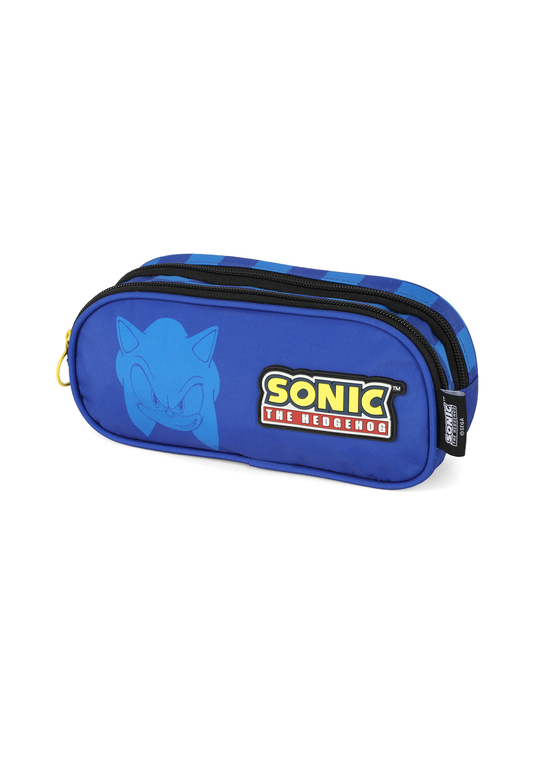 Estojo Duplo Sonic The Hedgehog Blue