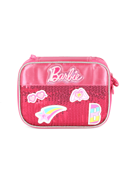 Estojo Box Paetê Barbie Patch 100 pens