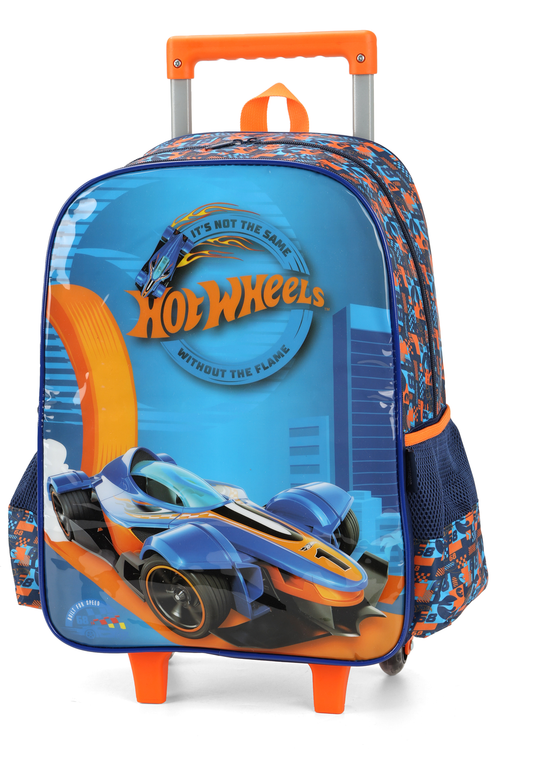 Mochila Rodinha Hot Wheels Azul