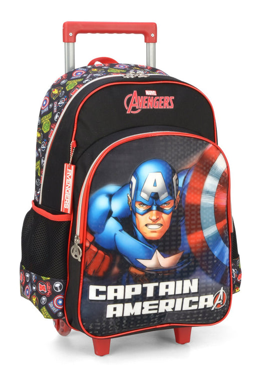 Mochila Rodinhas Capitão America Azul