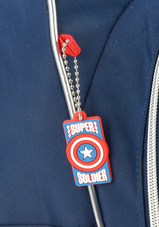 Mochila Rodinhas Capitão America Azul