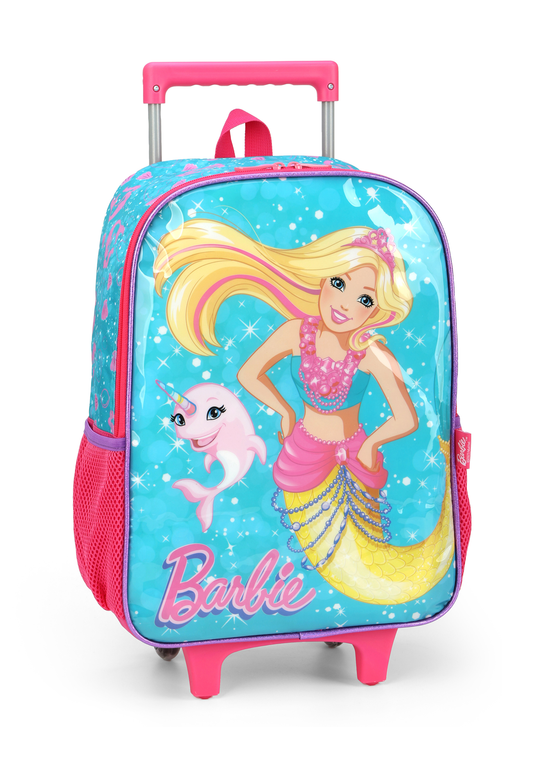 Mochila Rodinha Barbie Rosa