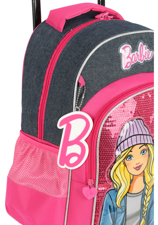 Mochila Infantil de Rodinhas LED Barbie Friends