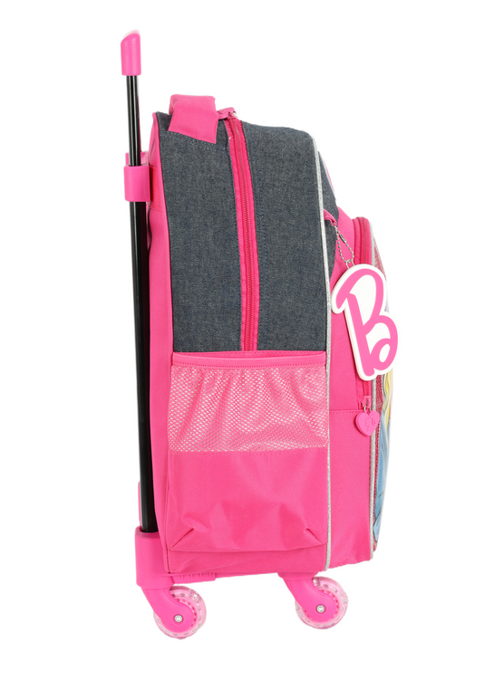 Mochila Infantil de Rodinhas LED Barbie Friends