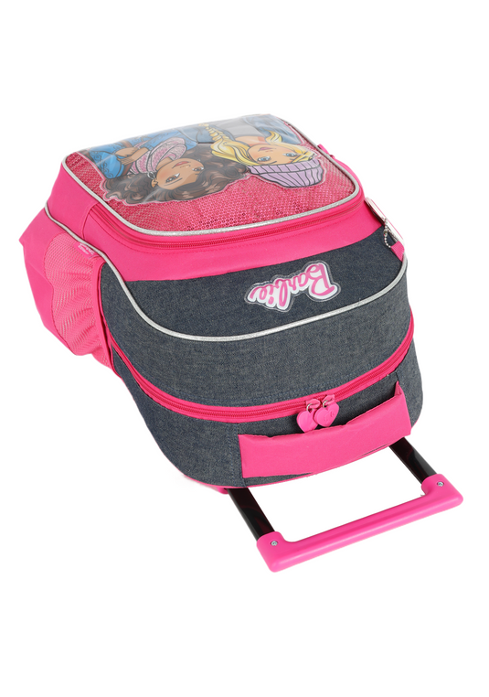 Mochila Infantil de Rodinhas LED Barbie Friends