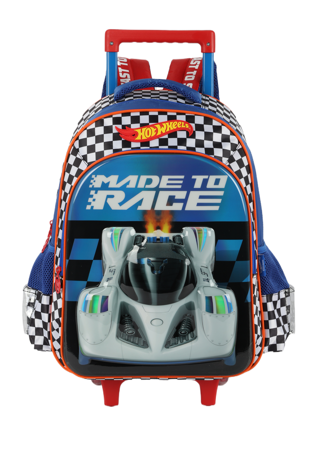 Mochila Infantil de Rodinha e Costas HotWheels