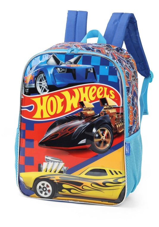 Mochila Poliester Hot Wheels Azul