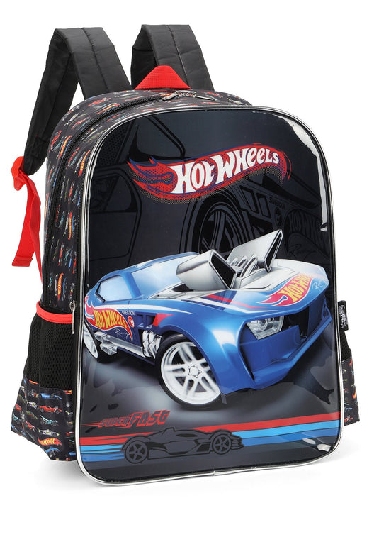 Mochila Poliester Hot Wheels Azul