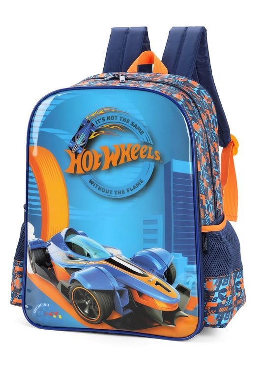 Mochila Poliester Hot Wheels Azul