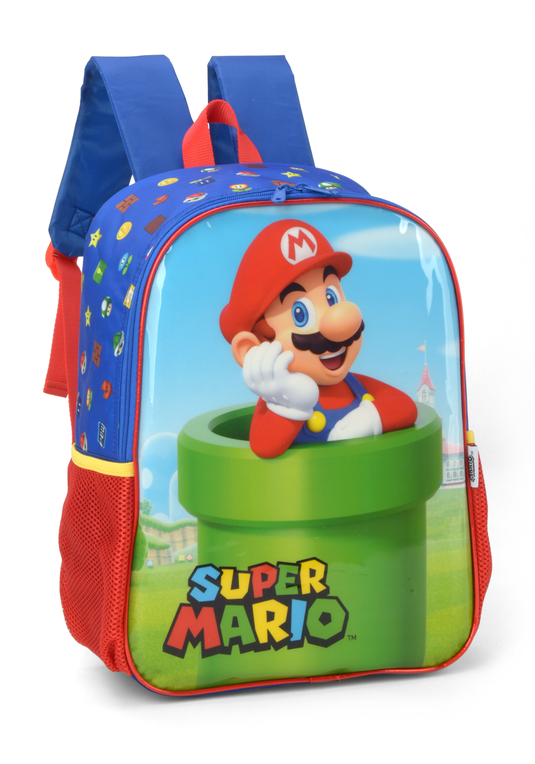 Mochila de Costas Infantil Super Mario