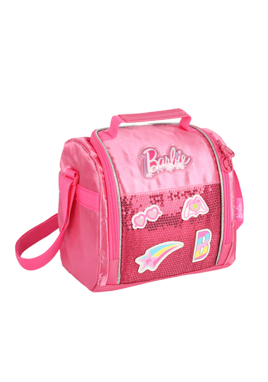 Lancheira Juvenil Barbie Paetê Patch