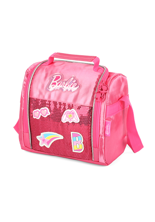 Lancheira Juvenil Barbie Paetê Patch