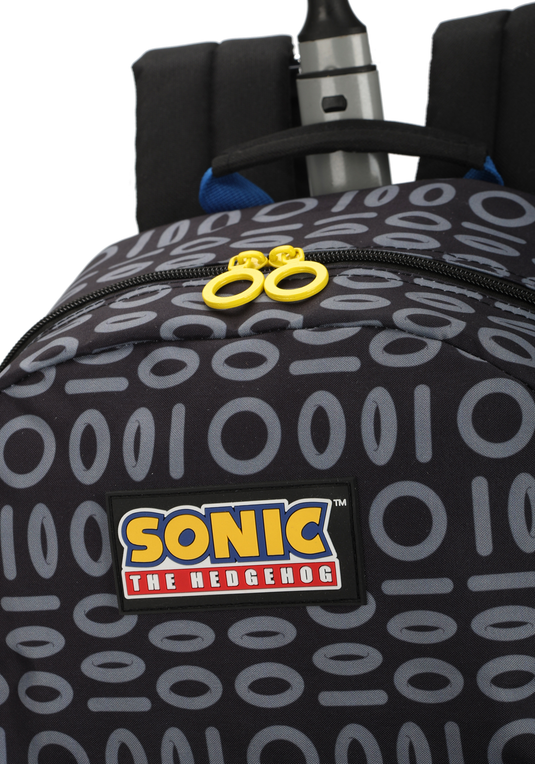 Mochila Sonic de Rodinha e Costas