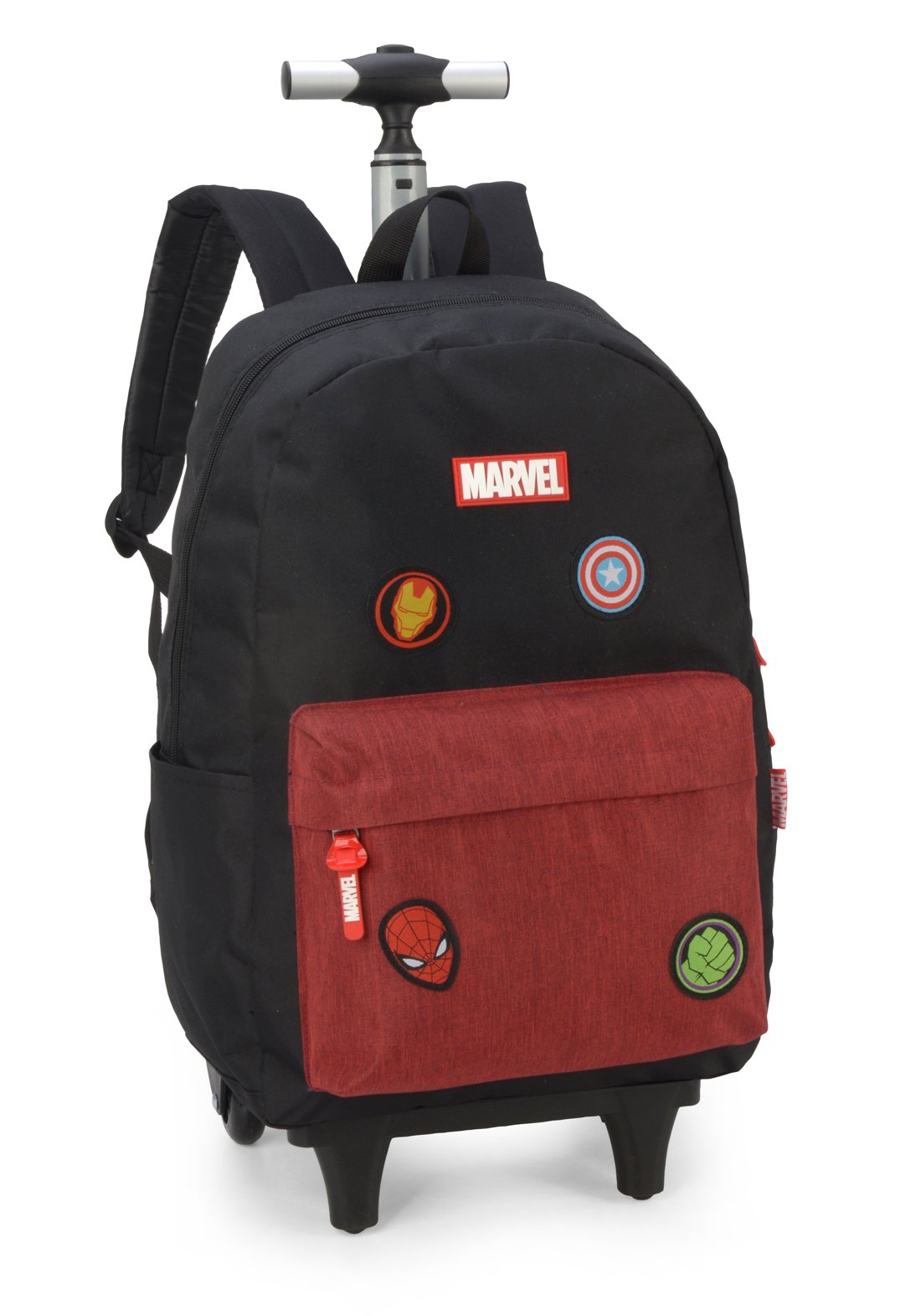 Mochila de Rodinha e Costas Avengers Marvel Patches