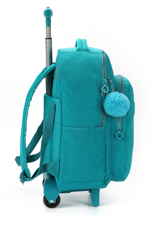 Mochila de Rodinha e Costas Up4you Pompom