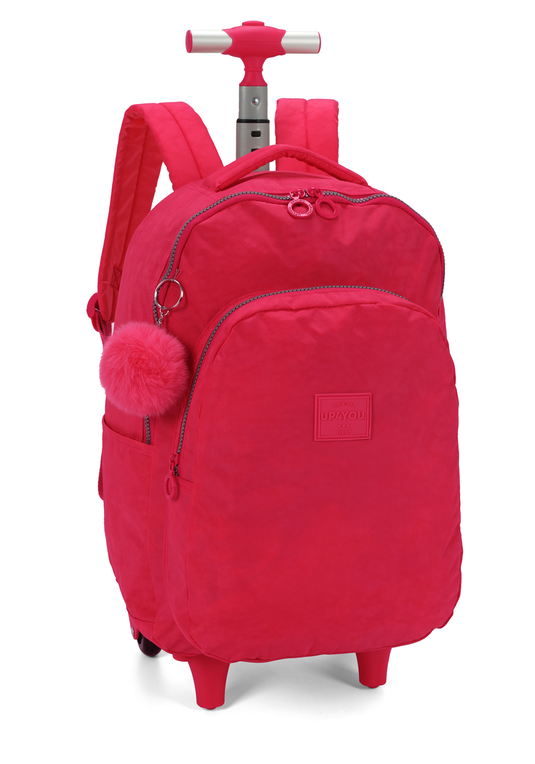 Mochila de Rodinha e Costas Up4you Pompom