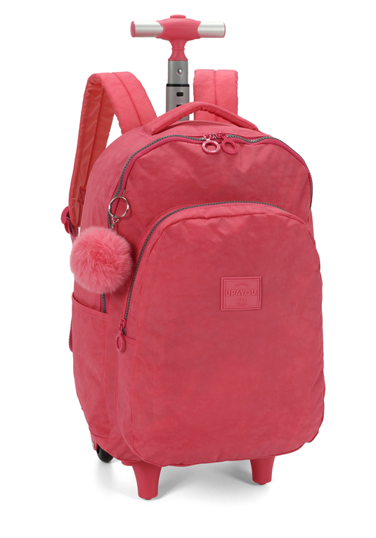 Mochila de Rodinha e Costas Up4you Pompom