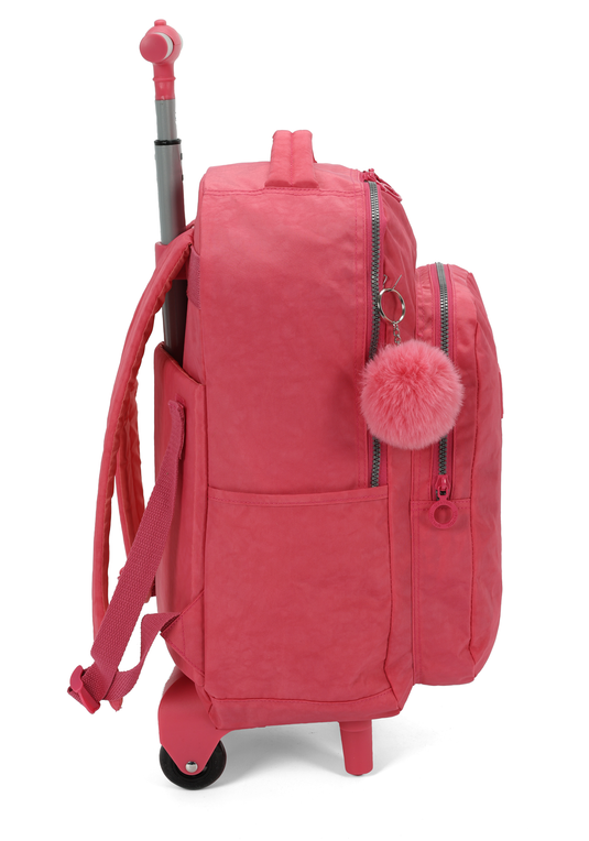 Mochila de Rodinha e Costas Up4you Pompom