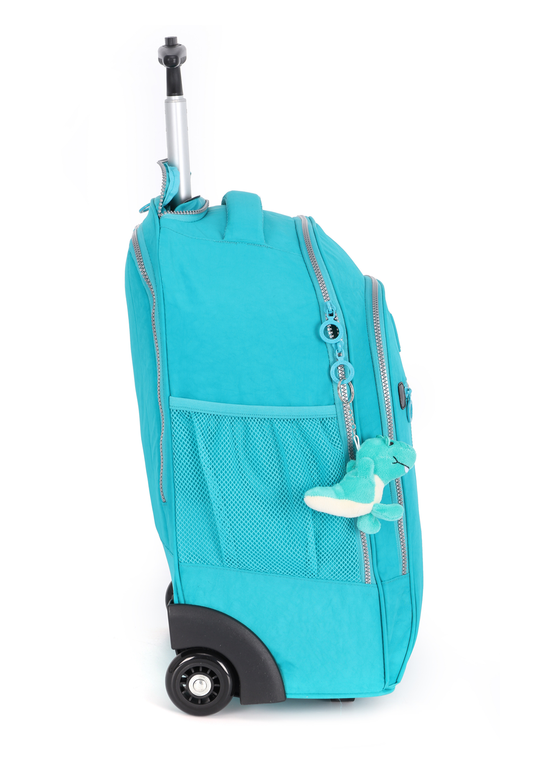 Mochila de Rodinha Costas Juvenil Up4you com Chaveiro Crinkle