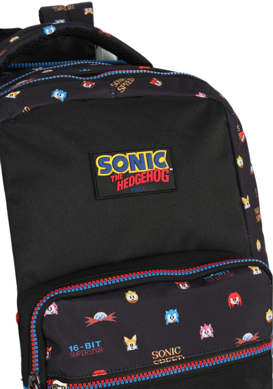 Mochila de Rodinhas Costas Sonic Pista