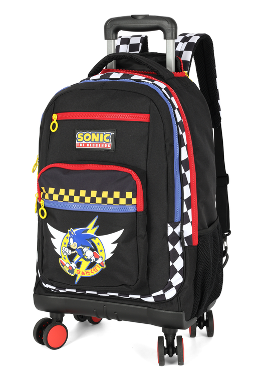 Mochila de Rodinhas Costas Sonic Pista