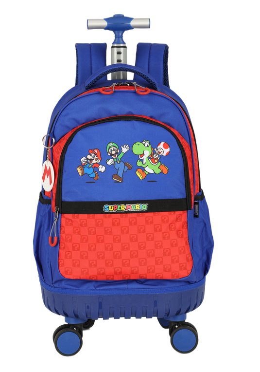 Mochila de Rodinha Costas Notebook Mario Bross