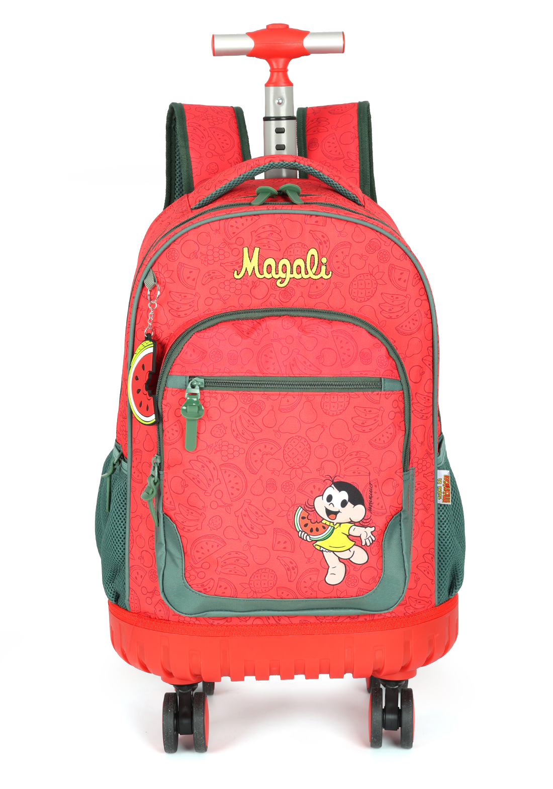 Mochila de Rodinha e Costas Turma da Monica