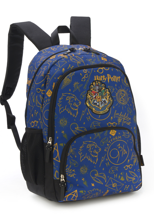 Mochila Harry Potter Estampada Patch