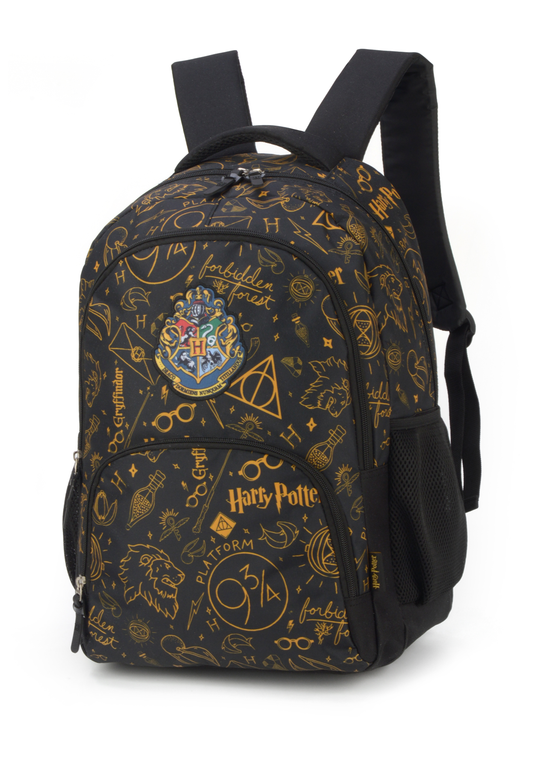 Mochila Harry Potter Estampada Patch