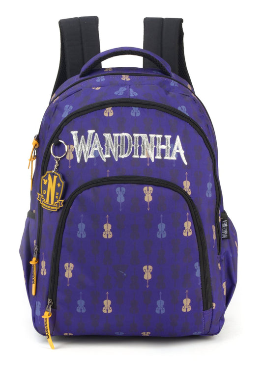 Mochila Laptop Poliester Wandinha Roxo