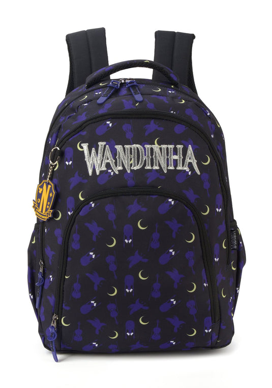 Mochila Laptop Poliester Wandinha Roxo