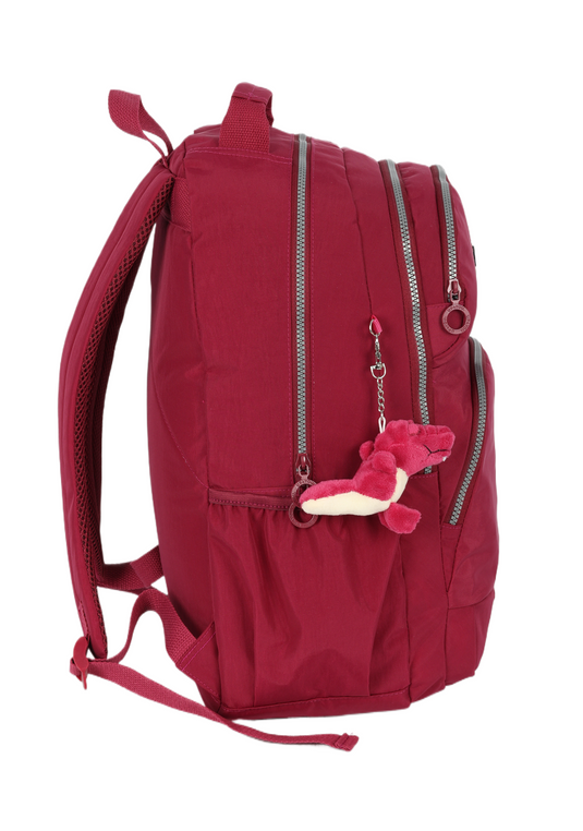 Mochila Classica de Costas Crinkle Dino Dois Bolsos Up4you