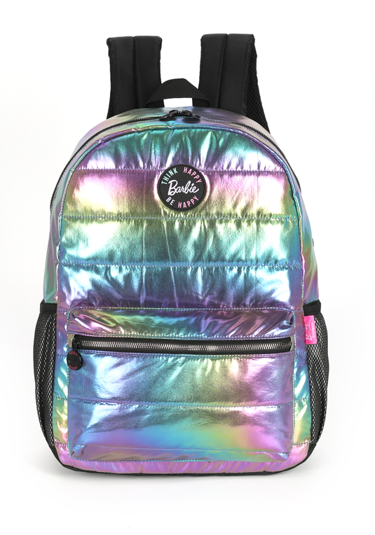 Mochila de Costas Holográfica Puffer Barbie