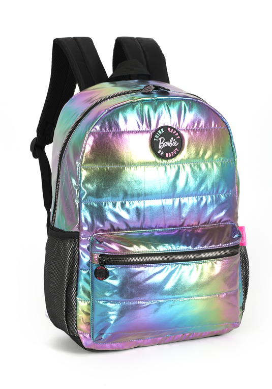 Mochila de Costas Holográfica Puffer Barbie