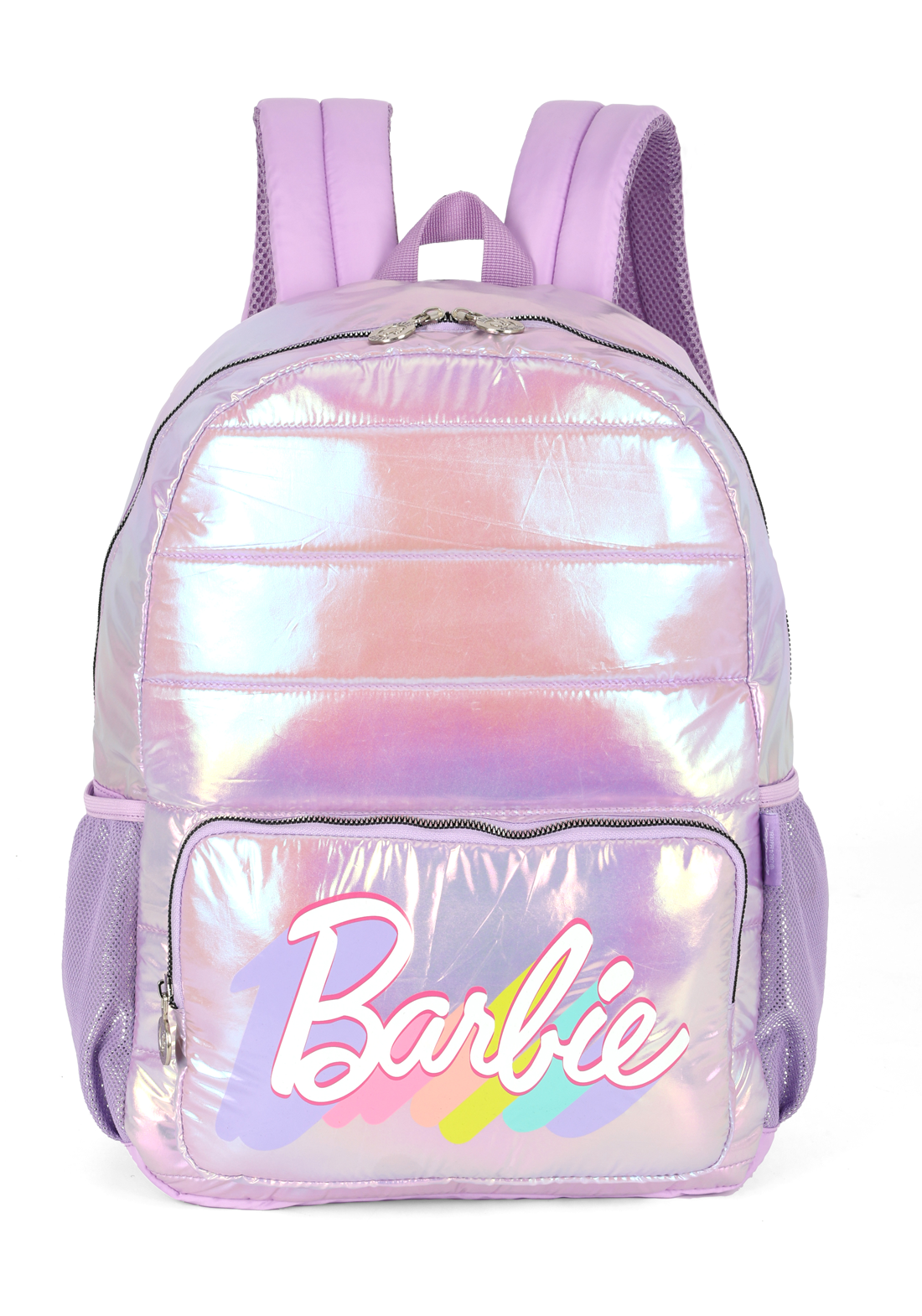 Mochila de Costas Holográfica Puffer Barbie