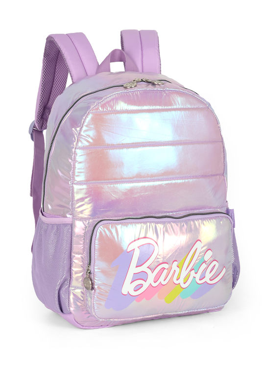 Mochila de Costas Holográfica Puffer Barbie