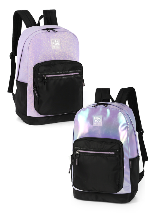 Mochila Juvenil Up4you Glitter ou Holográfico