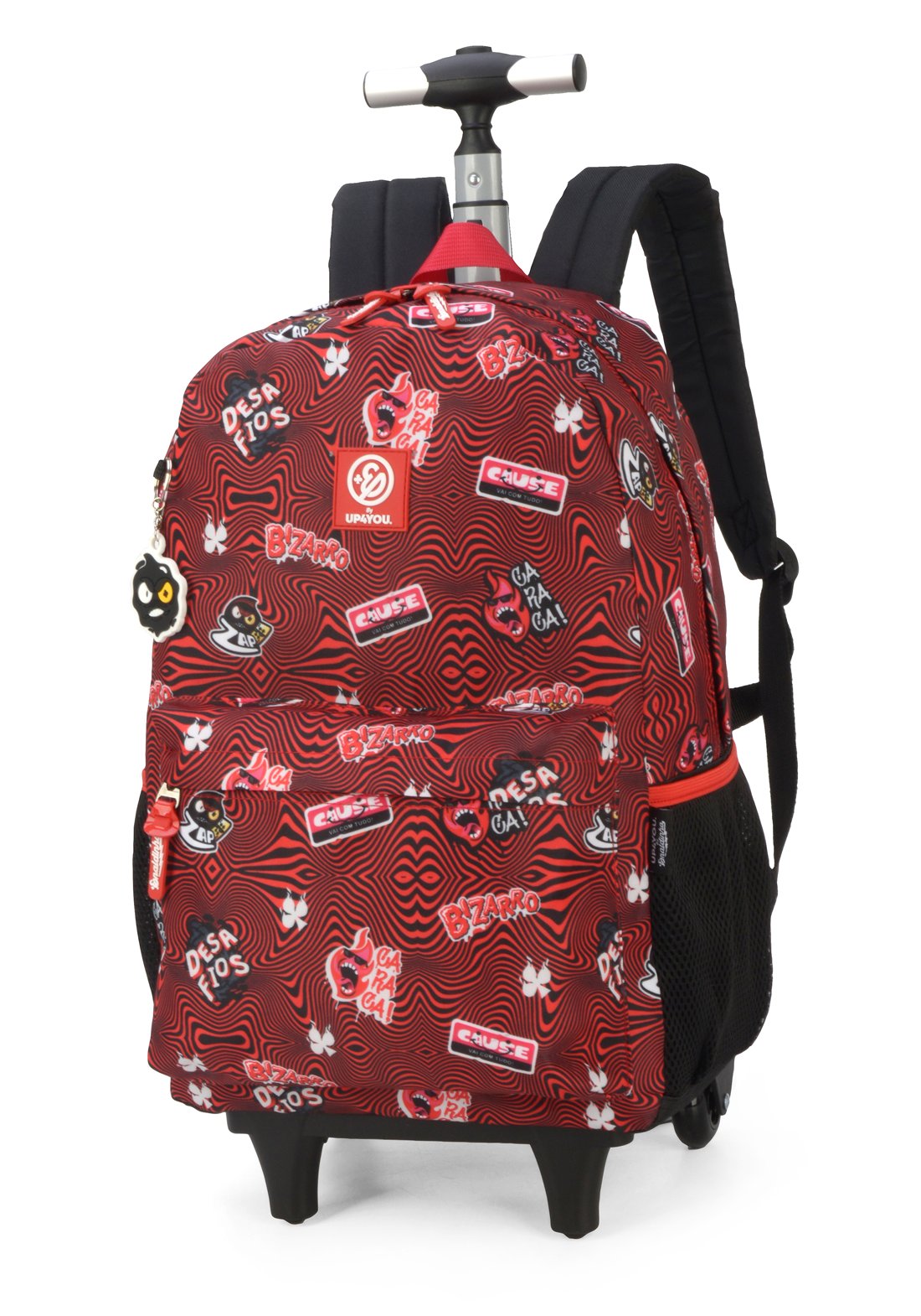 Mochila Com Rodas Vinho - Unico